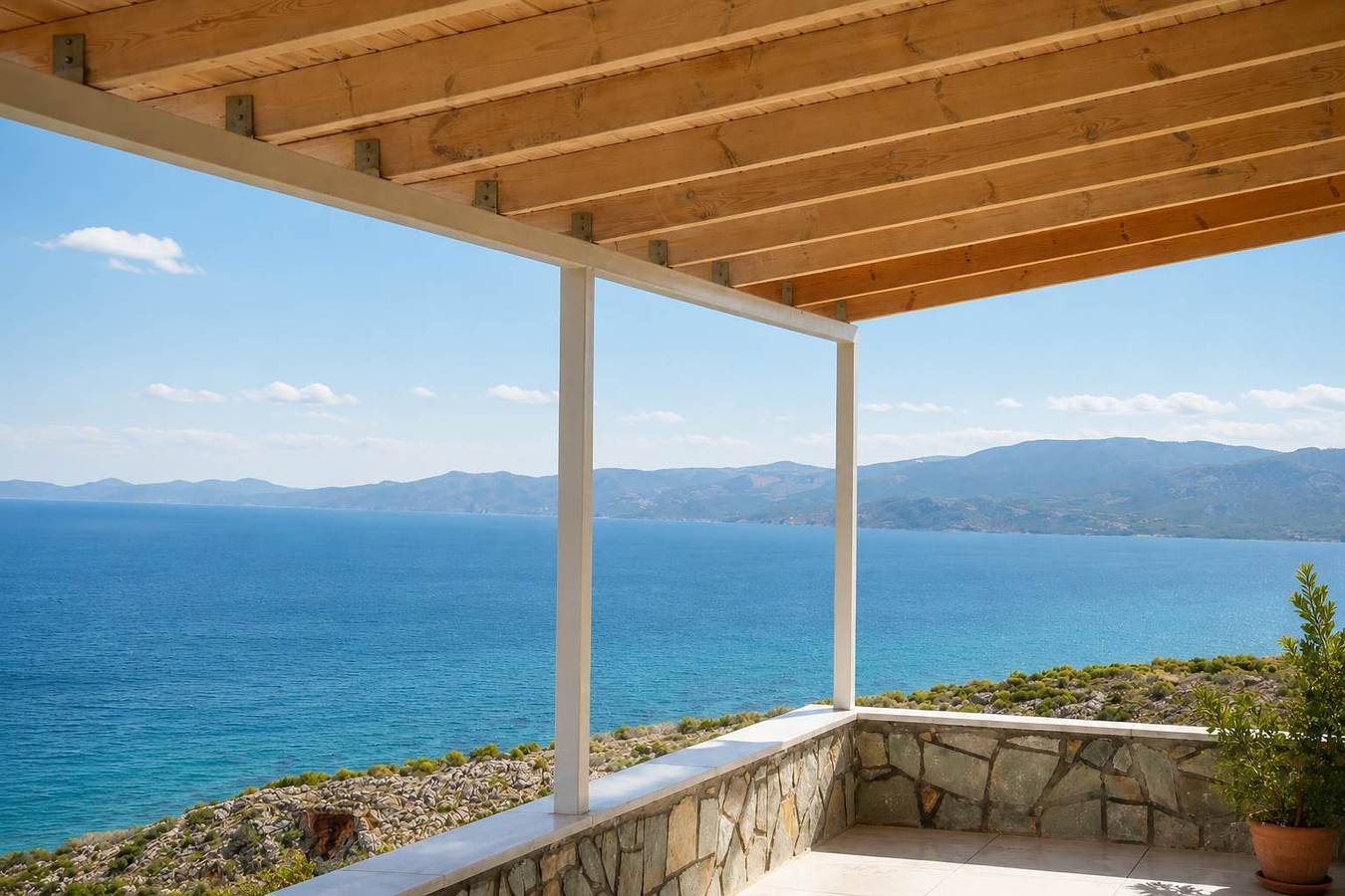 Hel lägenhet, Nireos Coast Evia - Panoramic Seaview Gem in Euboia