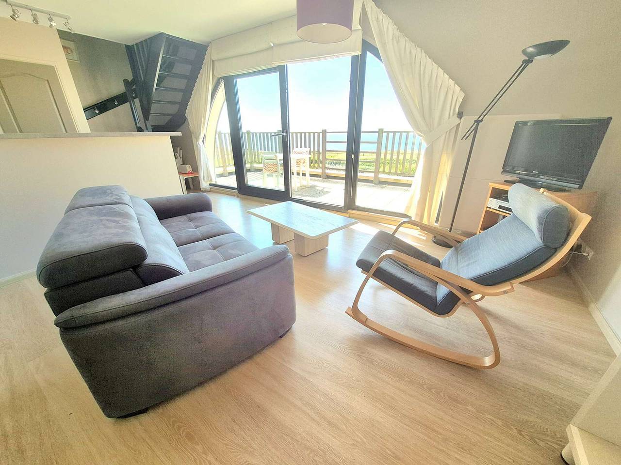 Ganze Wohnung, Familien-Duplex mit Balkonen, Terrassen und Parkplatz in Wimereux, Boulogne-sur-Mer und Umgebung