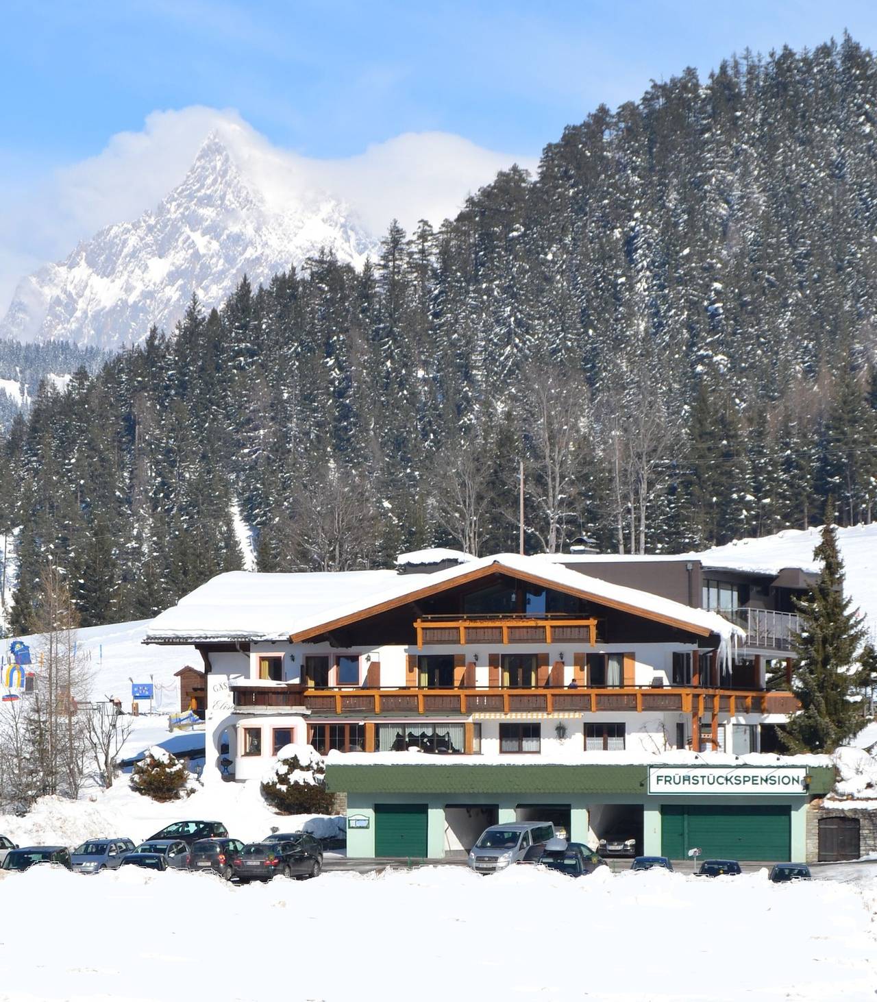 Einzelzimmer im Gästehaus Elisabeth mit Bergblick, Gemeinschaftspool und Wlan in Radstadt, Ski Amadé