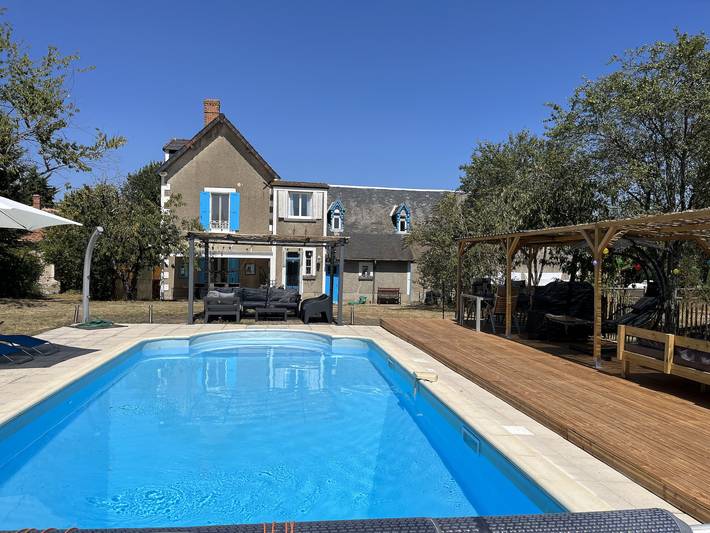 Gîte pour 7 personnes, avec piscine et sauna