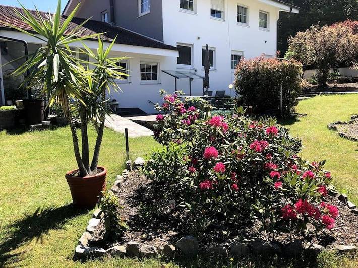 Ferienwohnung für 3 Personen, mit Terrasse und Garten sowie Ausblick in Hinterweidenthal
