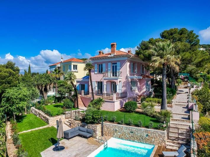 Villa pour 9 personnes, avec jardin ainsi que piscine et vue, animaux acceptés à Villefranche-sur-Mer - 4