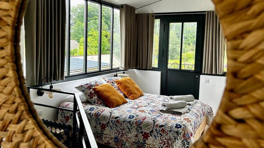 Maison de vacances pour 2 personnes, avec jacuzzi ainsi que balcon et jardin