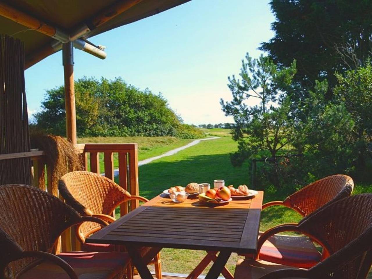 Safari-Zelt in den Niederlanden nahe Dünen & Meer in Hollum, Westfriesische Inseln