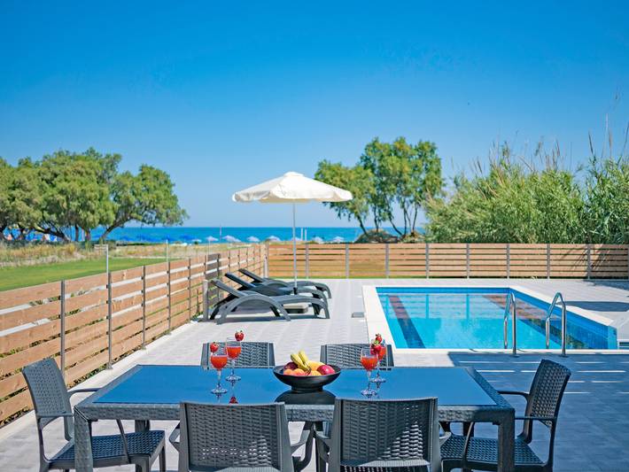 Villa für 6 Personen, mit Pool und Garten sowie Meerblick auf Kreta - 2
