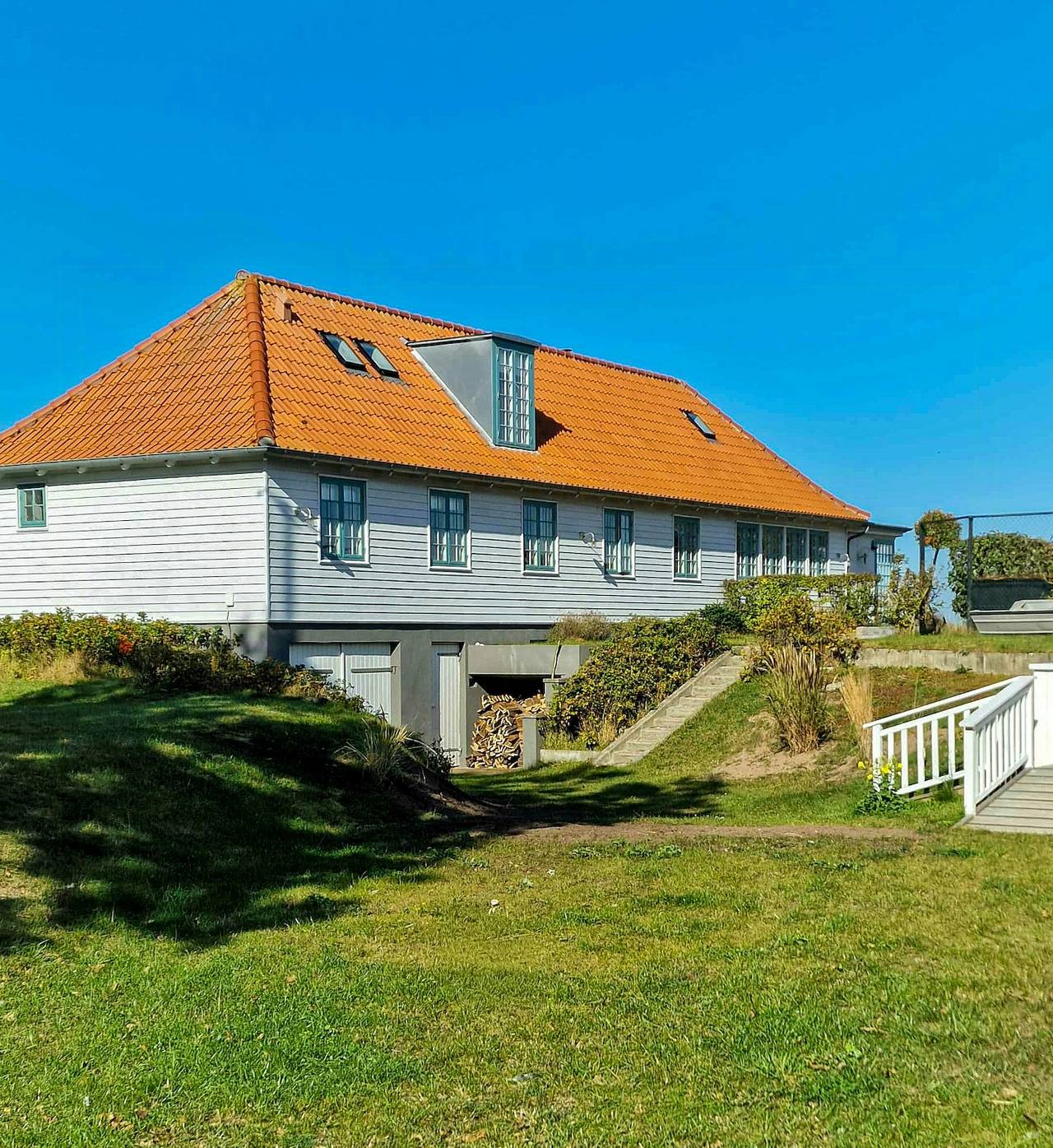 Historisk New England-hus ved Gilleleje havn in Gilleleje, Kattegatkysten
