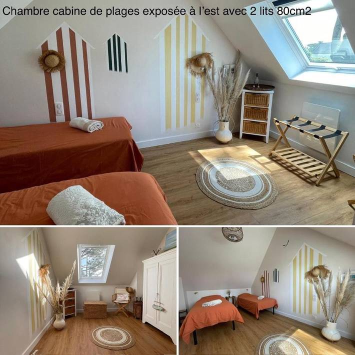 Location de vacances pour 3 personnes, avec terrasse ainsi que jardin et vue à Clohars-Carnoët - 3