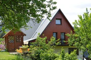 Cottage pour 2 personnes, avec jardin ainsi que vue et vue sur le lac, animaux acceptés dans Silésie