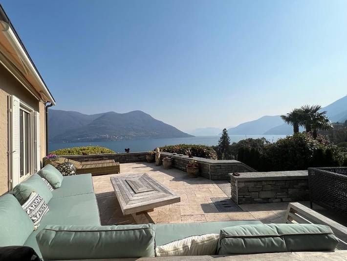 Ferienhaus für 6 Personen, mit Terrasse und Garten in Brissago
