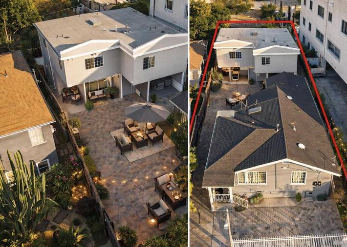 Alojamiento y desayuno para 4 personas, con vistas y jardín en Los Angeles