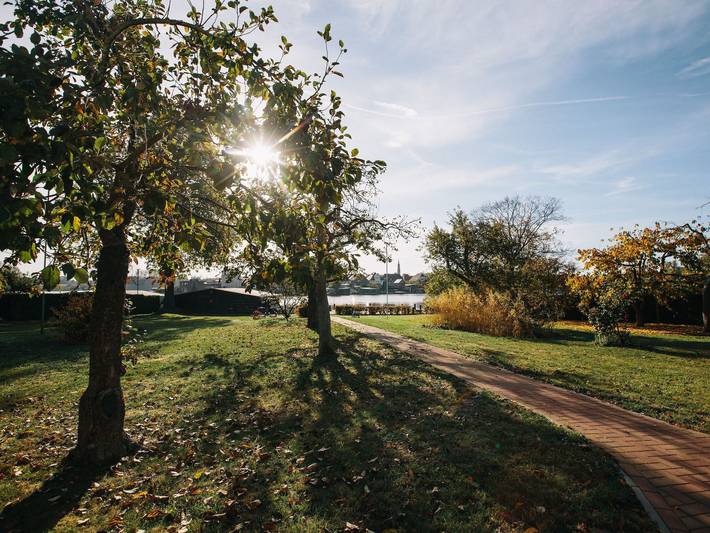 Ferienwohnung für 3 Personen, mit Garten und Seeblick sowie Terrasse und Sauna am Fleesensee - 2