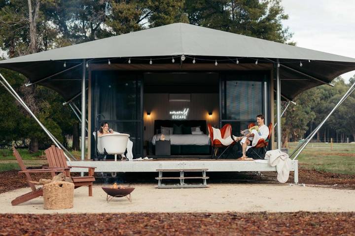Camping für 2 Personen, mit Whirlpool und Garten sowie Sauna in Australien