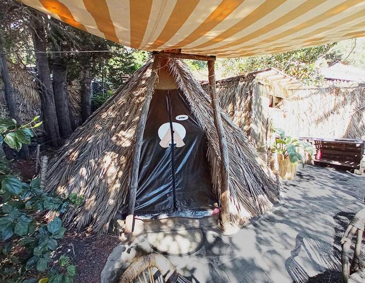 Tente pour 2 personnes, avec terrasse ainsi que jardin et vue aux Canaries - 4