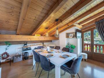 Gîte pour 6 personnes, avec terrasse dans Palais Des Sports Et Des Congres Megeve