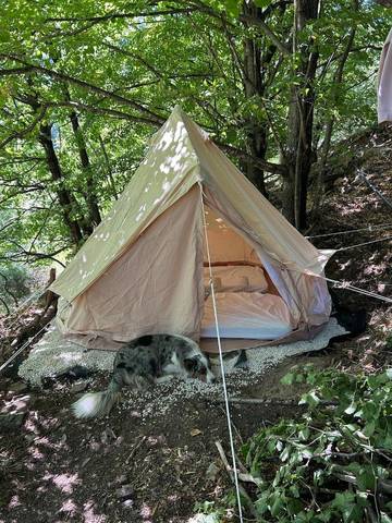 Tente pour 2 personnes, avec jardin dans Lozère