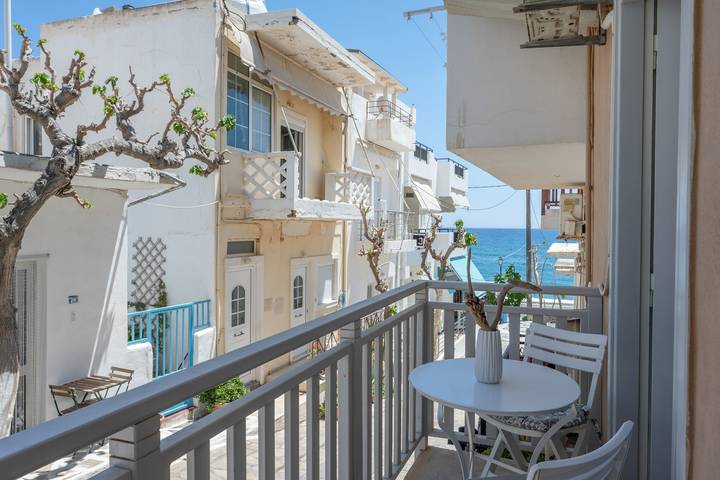 Ganze Wohnung, Apartment 'Kallithea Beach' mit Meerblick, Wlan und Klimaanlage in Myrtos, Lasithi