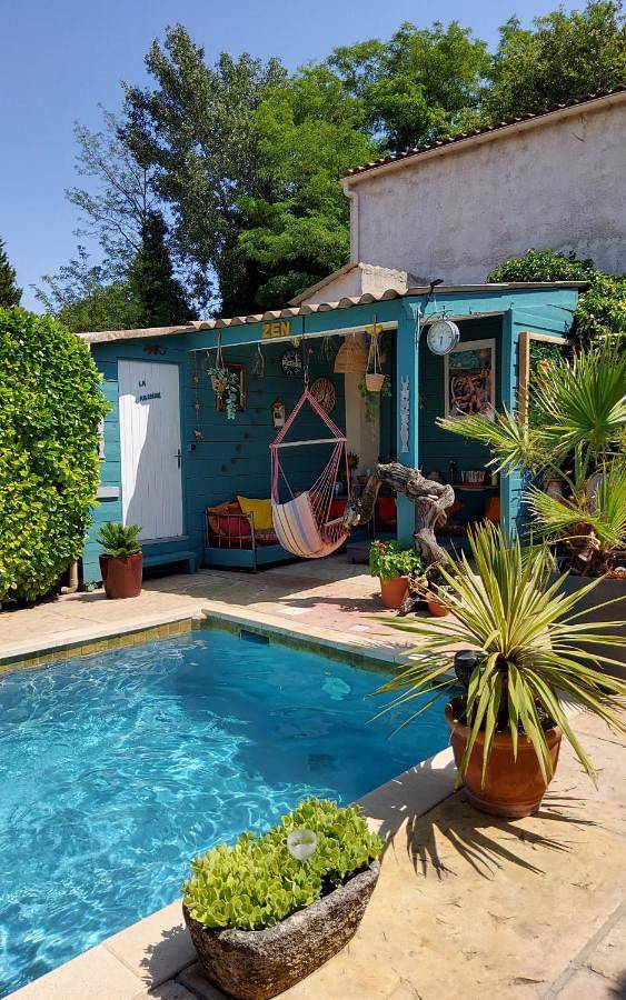 Gîte pour 2 personnes, avec piscine ainsi que vue et jardin, animaux acceptés à Monteux - 3