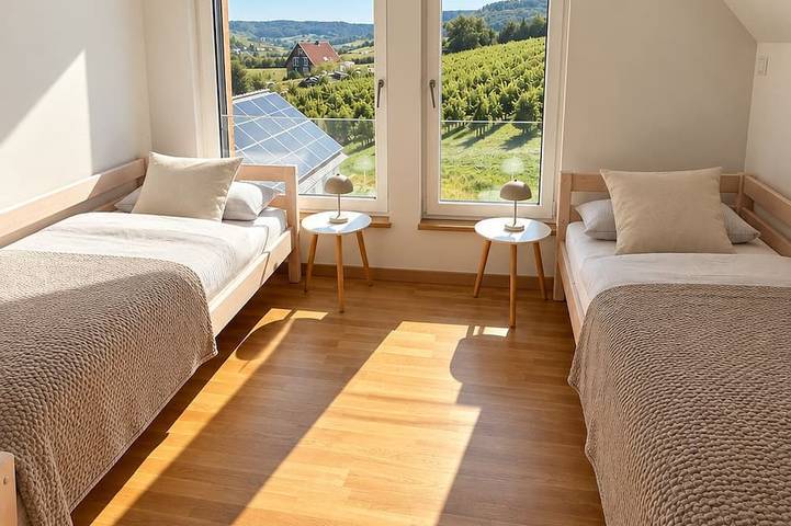 Ganze Wohnung, Panorama-Apartment Hohenlohe - Absolute Ruhe mit Weitblick in Pfedelbach, Hohenlohe