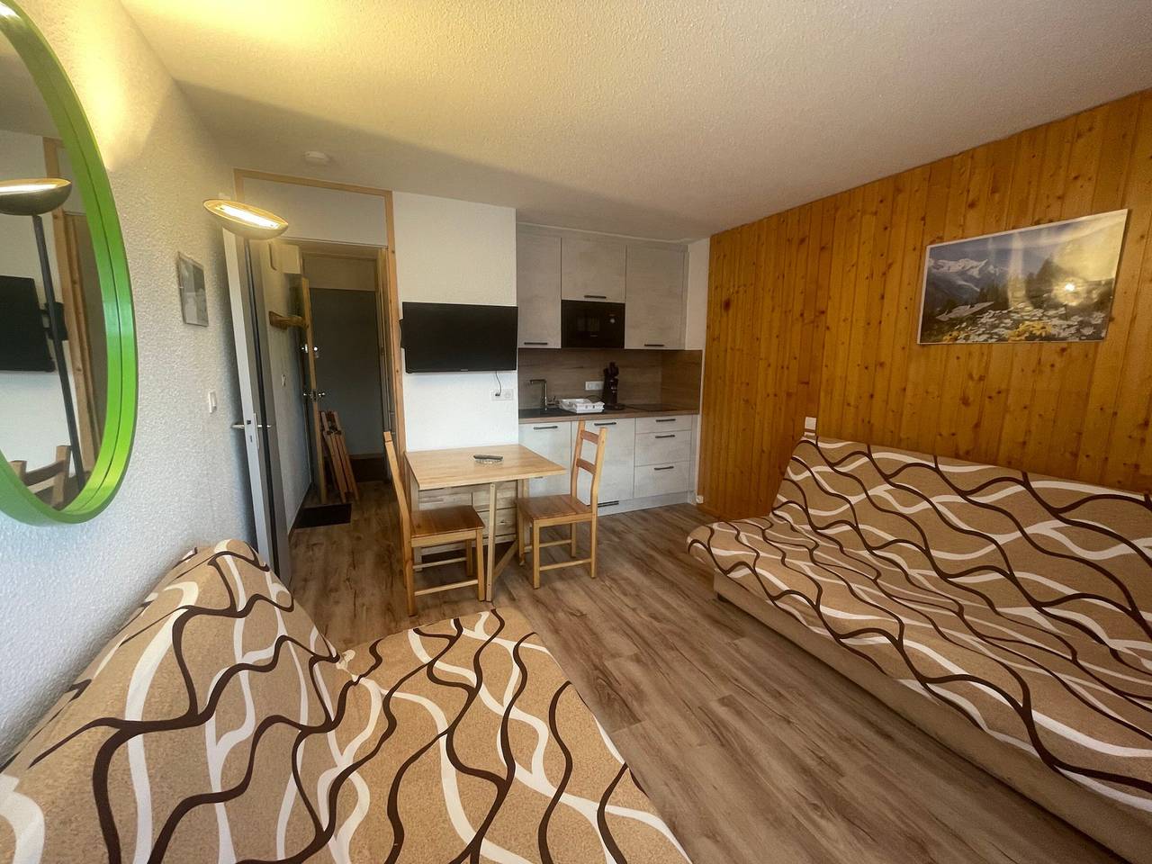 Ganzes Studio, Renoviertes Studio Plagne Village, direkt an der Piste, 2-3 Pers. in Plagne Villages, La Plagne-Tarentaise