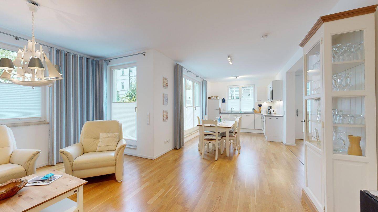 Appartement entier, Exklusive Ferienwohnung mit Garten und Terrasse in Strandnähe im Ostseebad Binz. in Ostseebad Binz, Binz