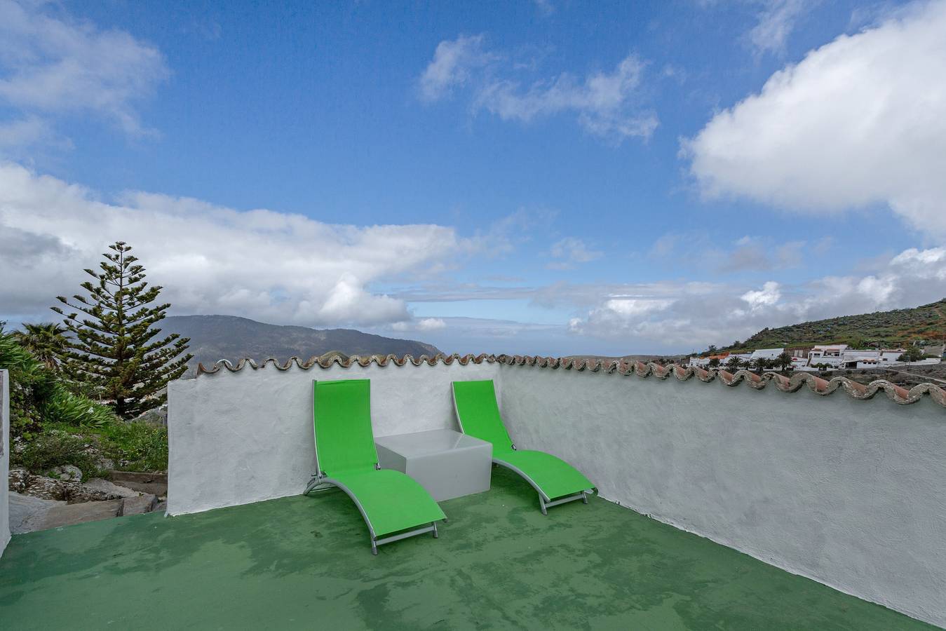 Ferienhaus 'La Umbría' mit Bergblick, privater Terrasse und Wlan in Artenara, Artenara (gemeinde)