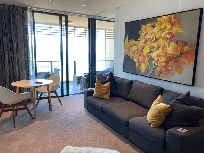 Ferienwohnung für 3 Personen, mit Ausblick und Pool sowie Terrasse in Brisbane
