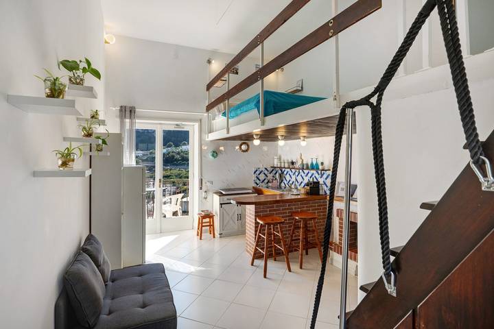 Casetta del Custode with sea view, Wi-Fi, and air conditioning in Spiaggia Libera di Marina Grande, Capri