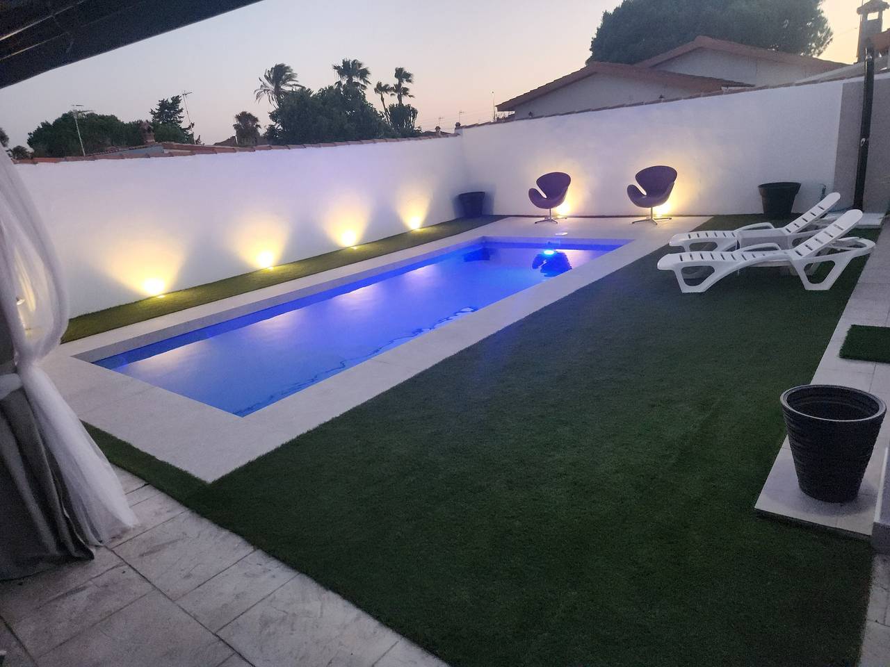 Maison de vacances « La Perla » avec piscine, jardin et Wi-Fi in Los Gallos-Cerromolino, Chiclana de la Frontera