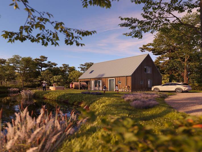 Vakantiehuis voor 8 personen, with tuin and sauna as well as terras and whirlpool in Drenthe