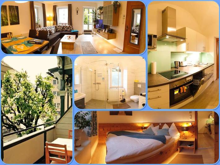 Ferienwohnung für 2 Personen, mit Pool und Garten sowie Ausblick in Bad Ischl