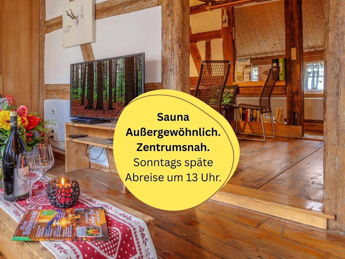 Historisches Gerberhaus: Eingezäunt | Sauna | Whirlpool | Kamin in Alpirsbach, Vallée du Kinzig