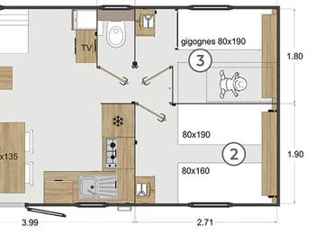 Camping pour 6 Personnes dans Vernet-les-Bains, Pyrénées, Photo 1