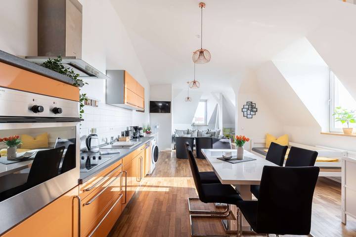 Ferienwohnung für 5 Personen, mit Garten und Sauna in Kulkwitzer See