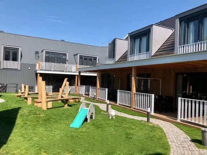 Ferienwohnung für 5 Personen, mit Balkon/Terrasse und Terrasse sowie Garten und Sauna