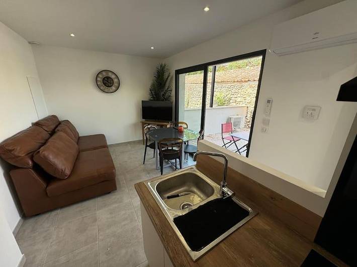 Appartement de vacances pour 3 personnes, avec Terrasse et Jardin