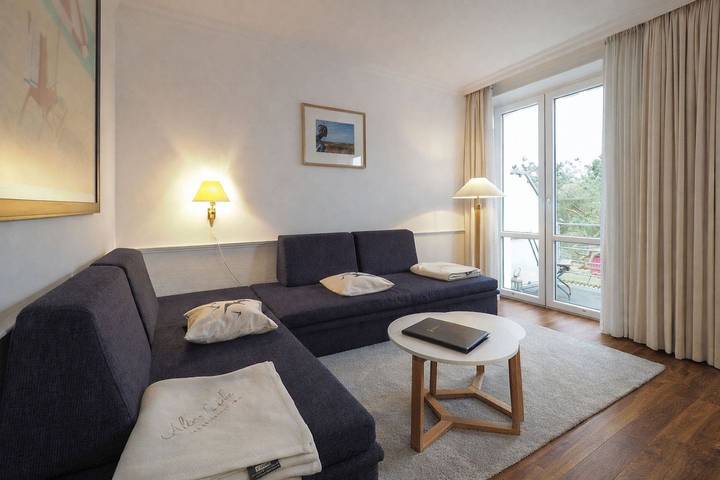 Ferienwohnung für 2 Personen, mit Balkon und Garten sowie Ausblick auf Spiekeroog