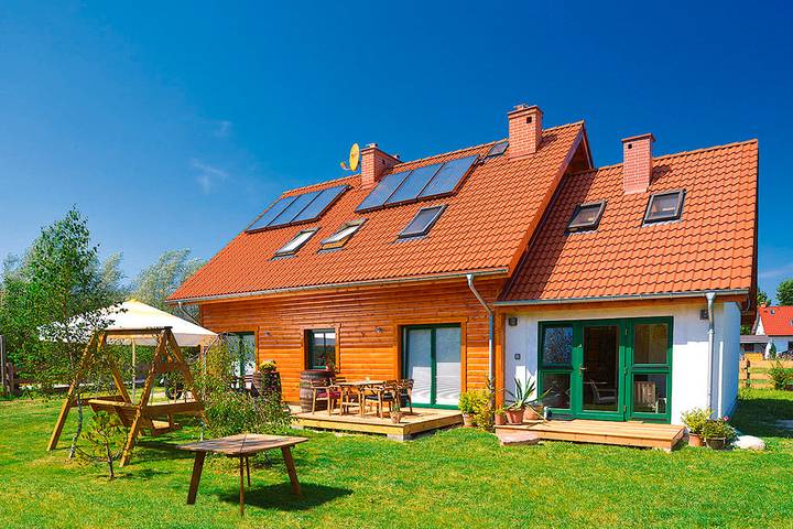Ferienhaus für 5 Personen, mit Sauna und Terrasse sowie Garten