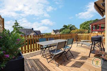 Gîte pour 6 personnes, avec vue ainsi que jardin et terrasse à La Ville-ès-Nonais
