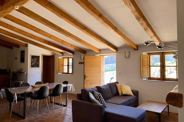 Charming sheepfold, panoramic view, heated swimming pool in Sotta, Sartène und Umgebung