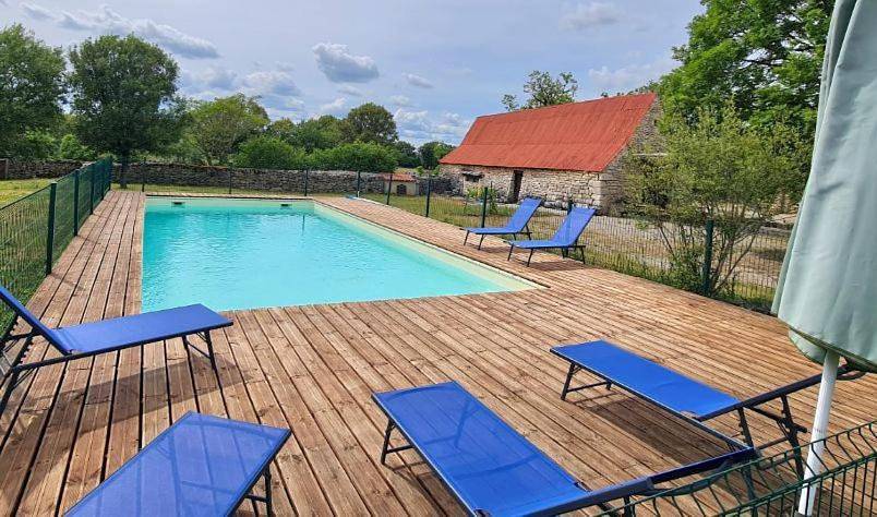 Maison de vacances pour 8 personnes, avec Jardin ainsi que Piscine et Vue