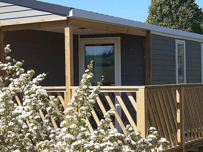 Mobil home pour 4 personnes, avec Bassin pour enfant et Sauna à Le Temple-sur-Lot