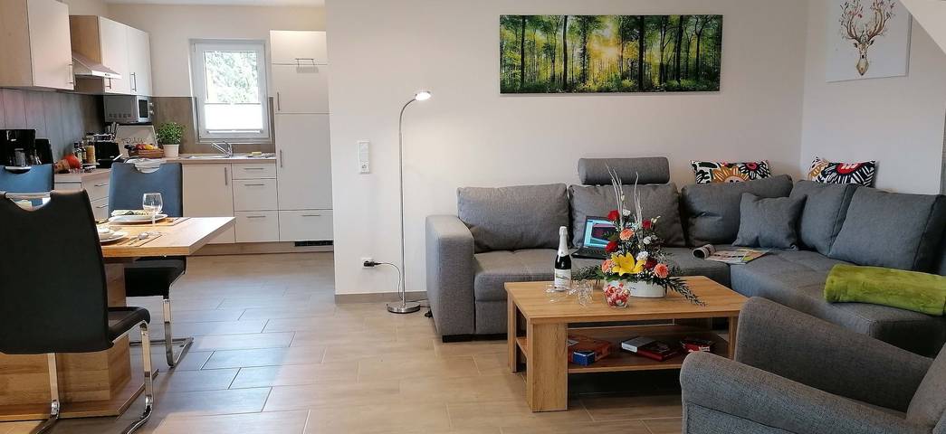 Ferienhaus für 6 Personen, mit Terrasse und Garten sowie Ausblick in Sachsen-Anhalt