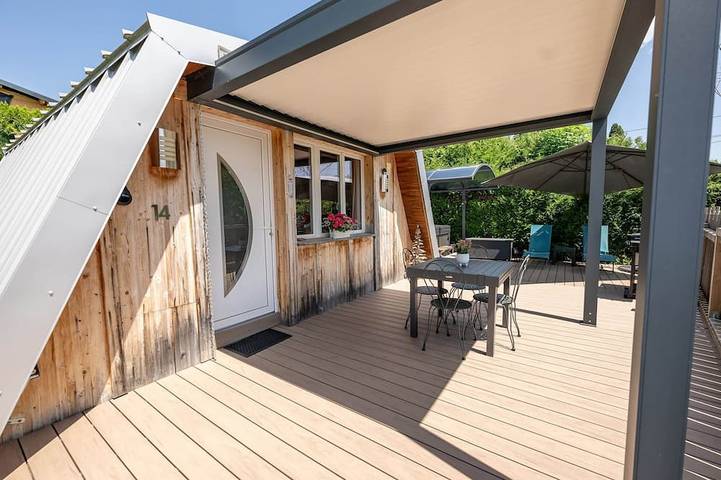 Ferienhaus für 3 Personen, mit Whirlpool und Sauna sowie Balkon - 1