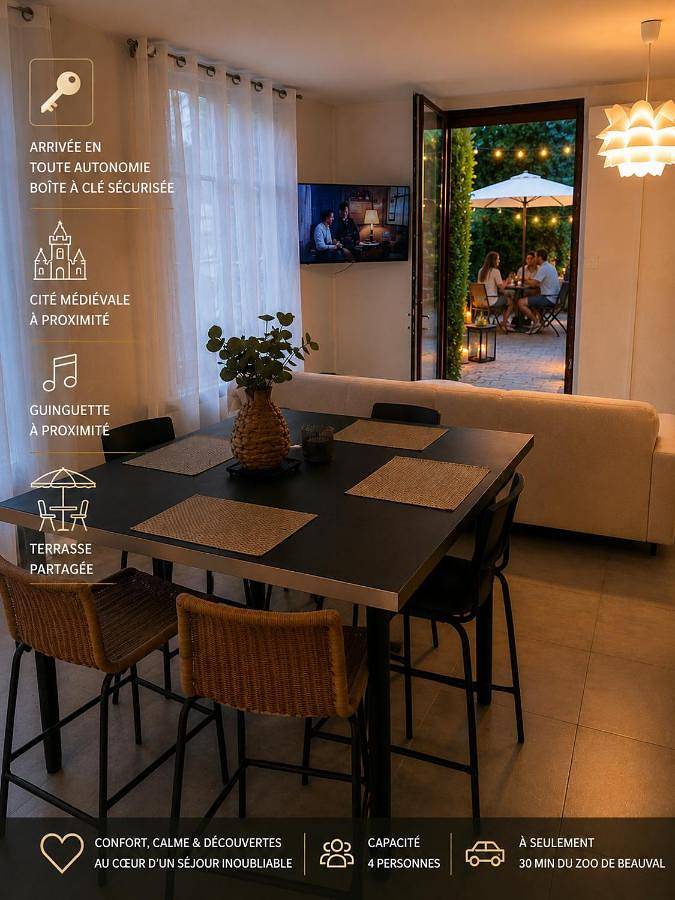 Gîte pour 4 personnes, avec terrasse à Mennetou-sur-Cher