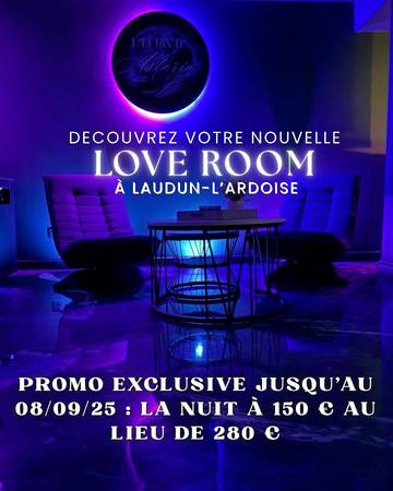 Gîte pour 2 personnes, avec terrasse ainsi que jardin et vue à Laudun-l'Ardoise