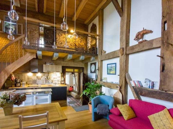 Ganze Ferienwohnung, FeWo Scheiche-Haus - Ferienwohnung Scheiche-Haus mit ca. 80 qm, 2 Doppelzimmer, 1 Wohn-/Essraum, max. für 5 Personen in Vogelsberg Region