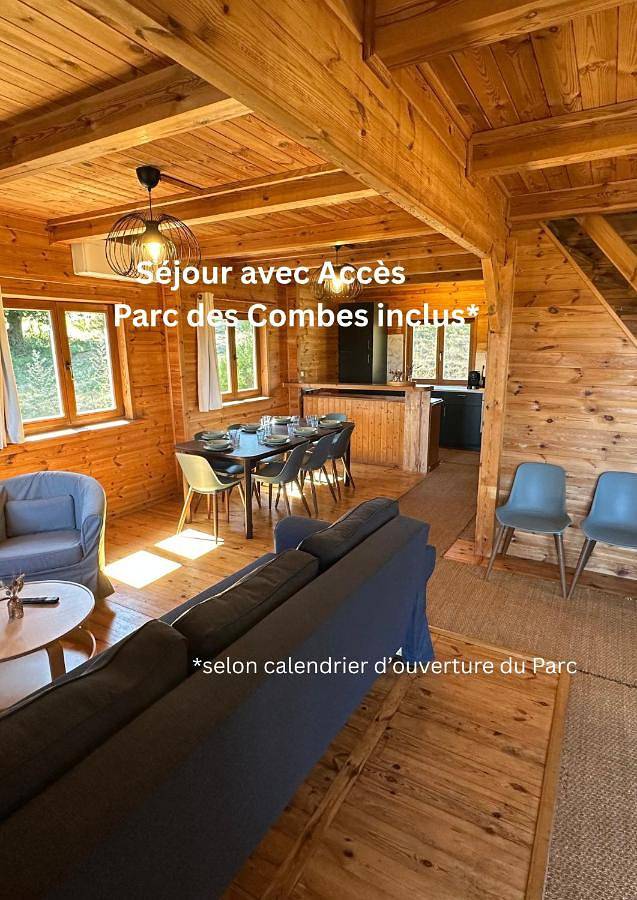 Maison de campagne pour 10 personnes, avec vue et jardin dans Le Parc des Combes