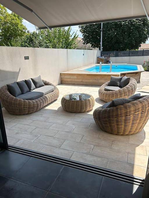 Maison de vacances pour 7 personnes, avec jardin ainsi que piscine et terrasse - 1