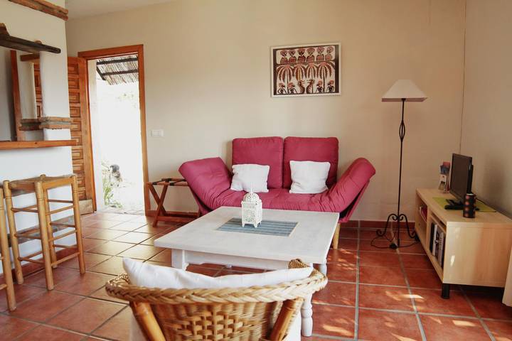 Chalet para 2 personas, con terraza además de sauna y jardín en Costa de la Luz