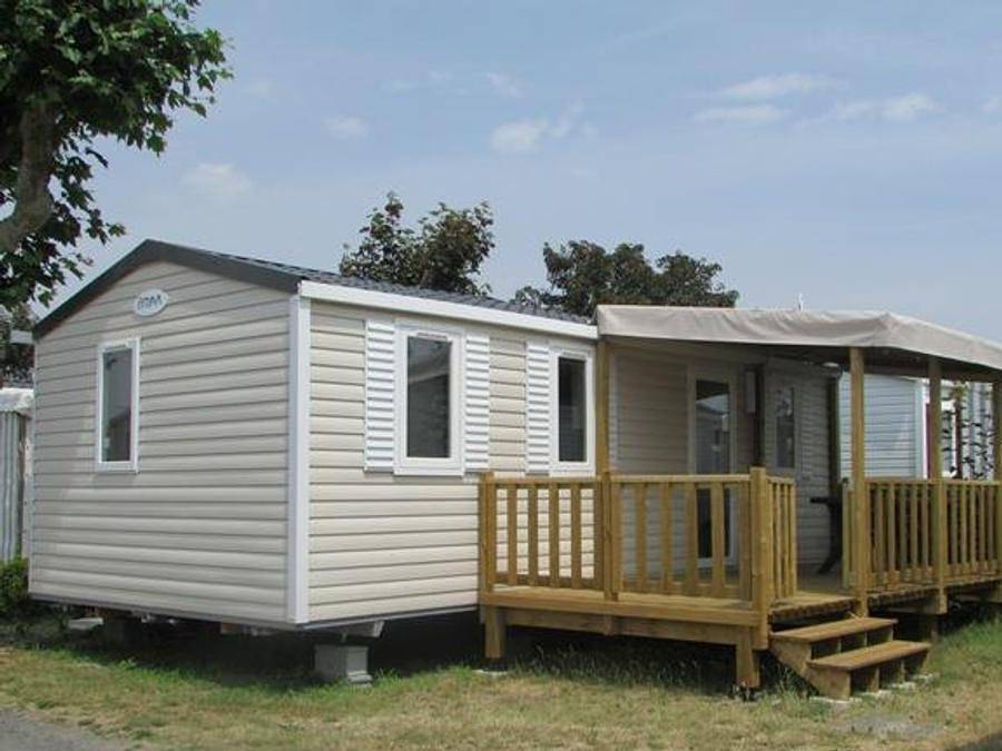 Camping Le Château - Mobilheim 6 personen - Confort 3 Zimmer ca. 30m² in Saint-Hilaire-de-Riez, Loire-Tal